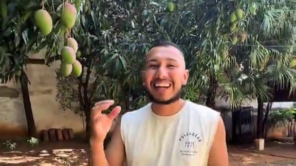 (VIDEO) ¡Colombiano quedó impactado por la cantidad de mangos en nuestro terruño!