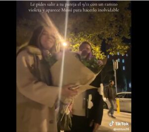 El detrás de escena de la romántica propuesta que tuvo a Messi como invitado inesperado: “Me vio hacer el ridículo