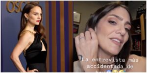 (VIDEO) Lucía Sapena contó que tuvo una entrevista accidentada con Natalie Portman. ¡Atendé lo que le pasó!
