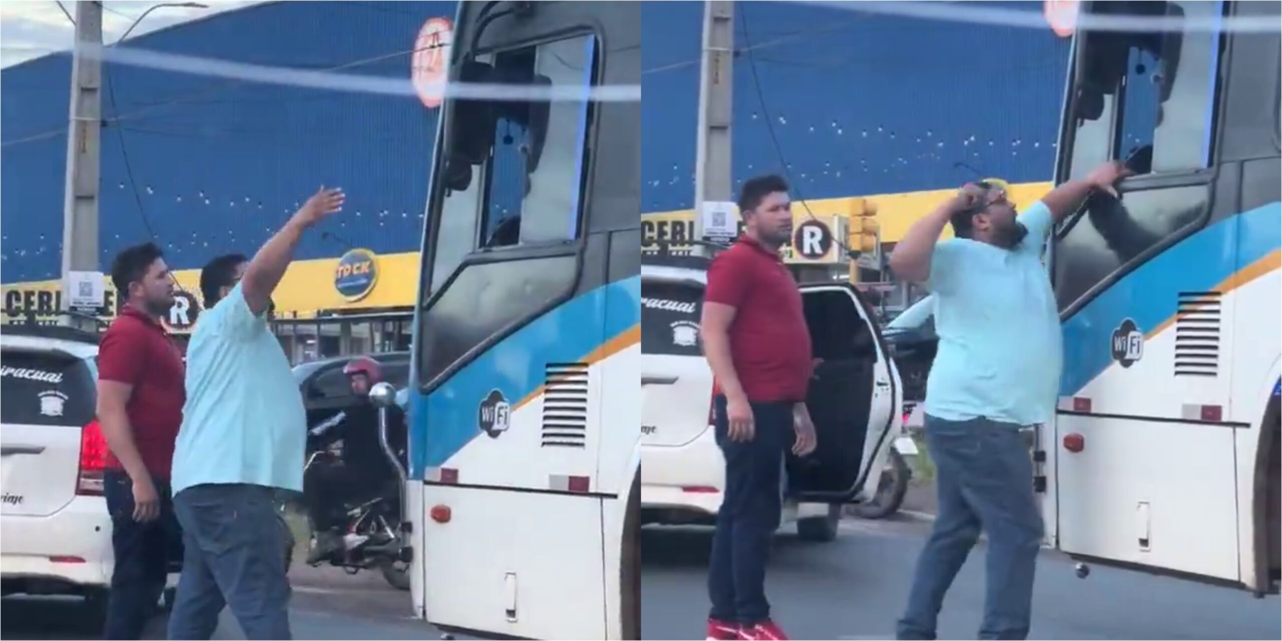 (VIDEO) ¡Empezó oficialmente la temporada de manejar con guantes de boxeo!