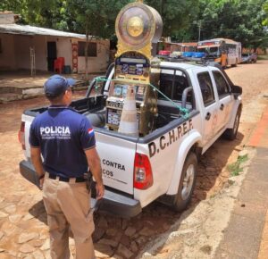 Incautan atýra de tragamonedas