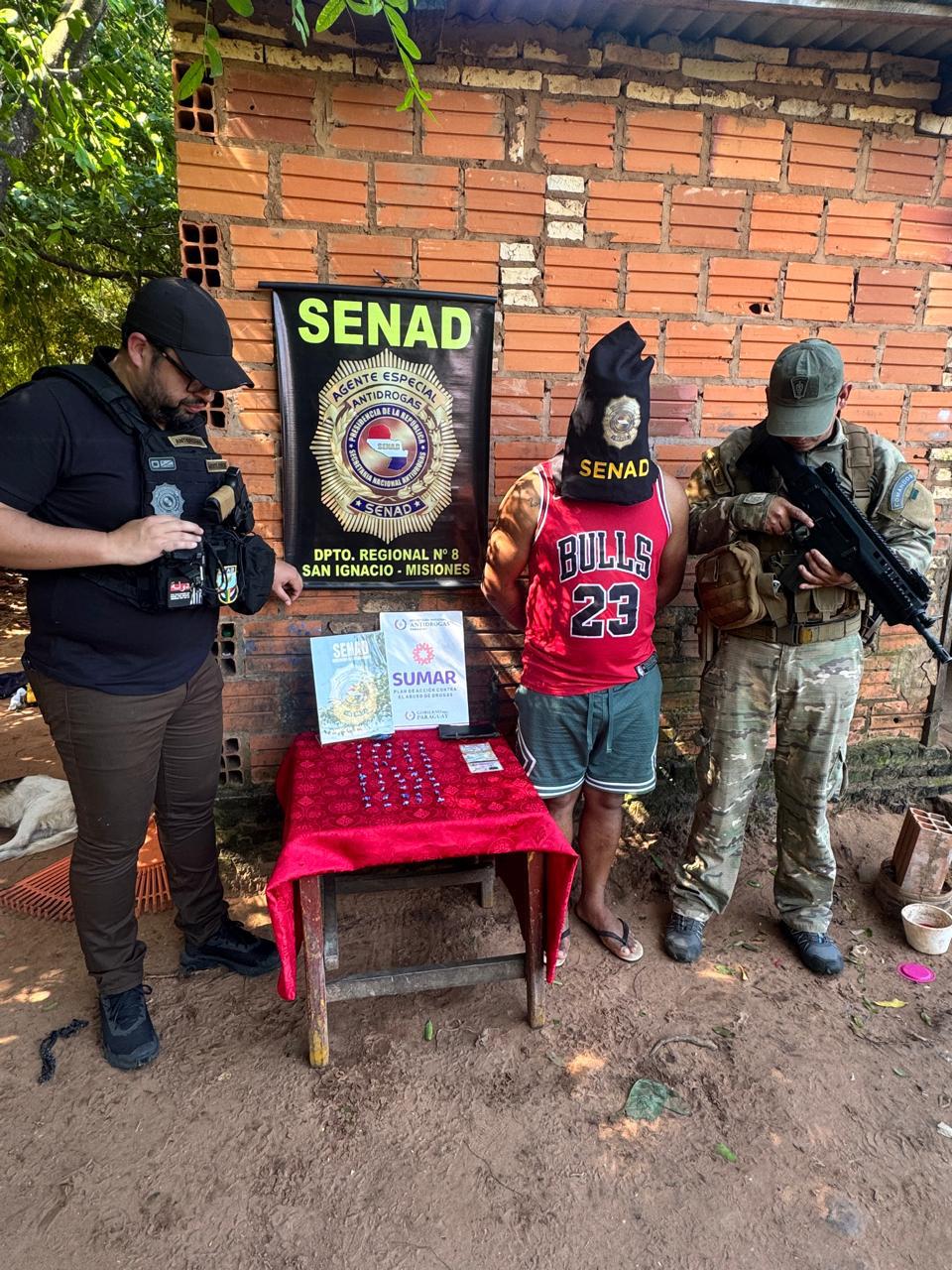 Desbaratan foco que distribuía drogas en San Ignacio