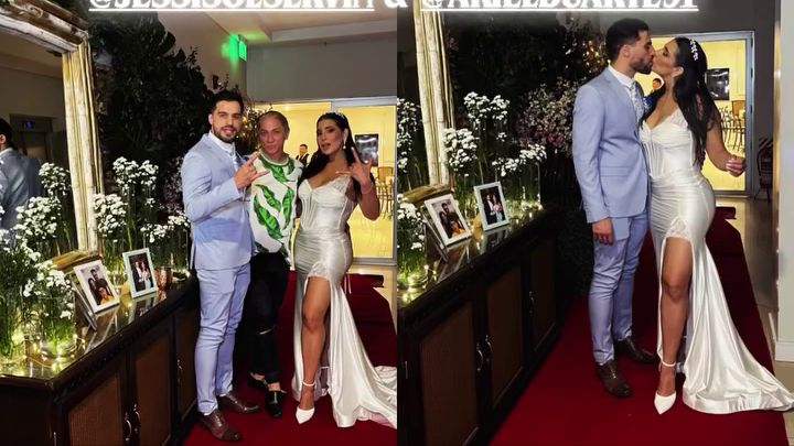 (VIDEO) ¡Se casó de sorpresa la exmodelo Jessica Servín!