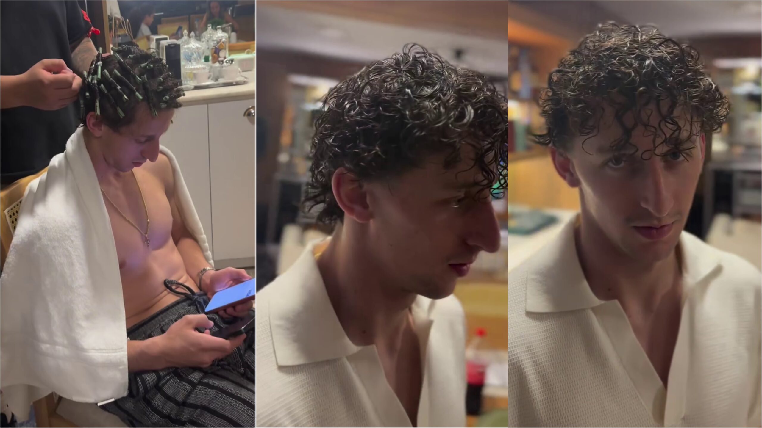 (VIDEO) ¡Qué pinta! Matías Galarza cambió de look y ya curte la moda rulitos