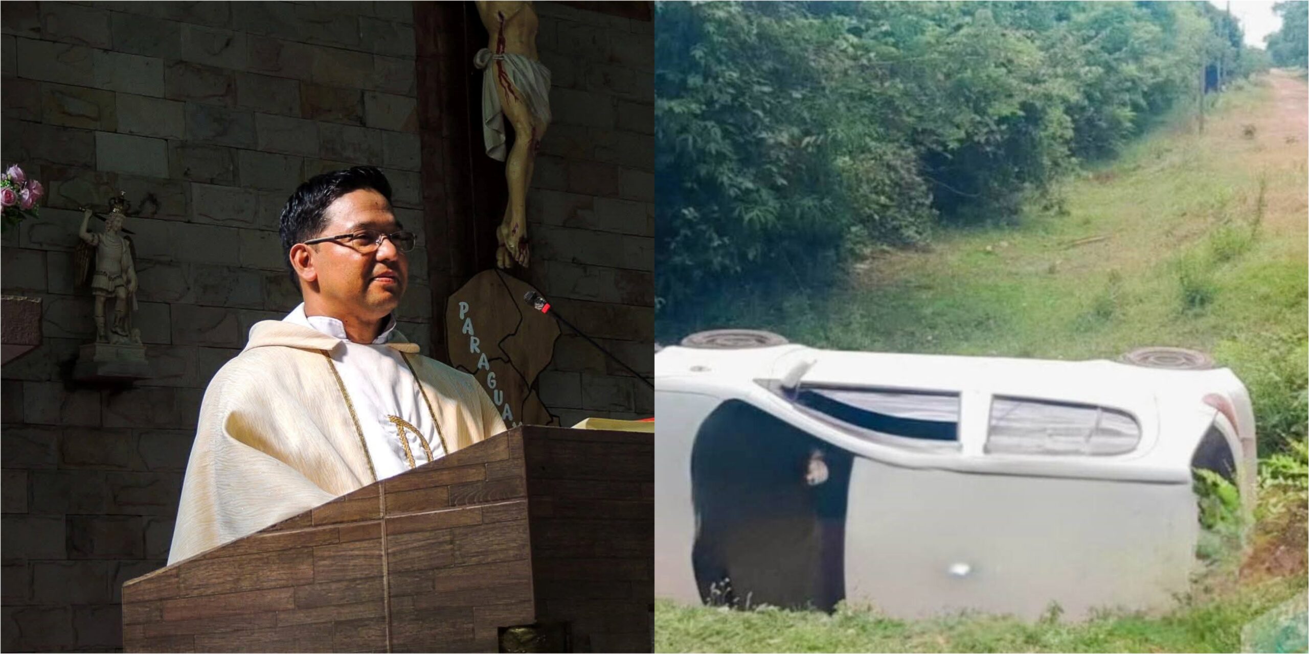 ¡Pa’i gua’i volcó con su auto!