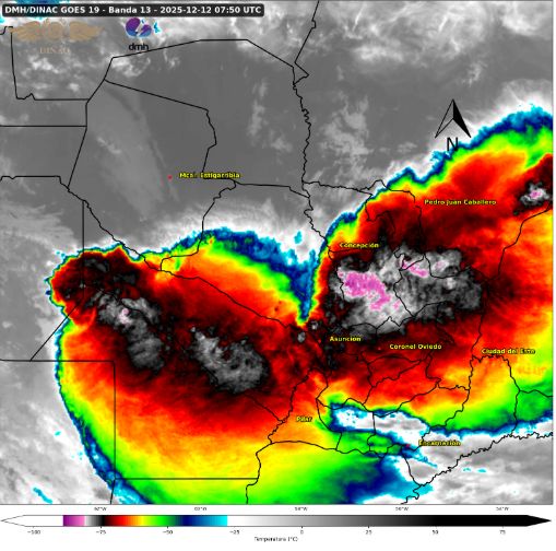 Eñatendeke que oñypyrũma la lluvia en varios puntos del país
