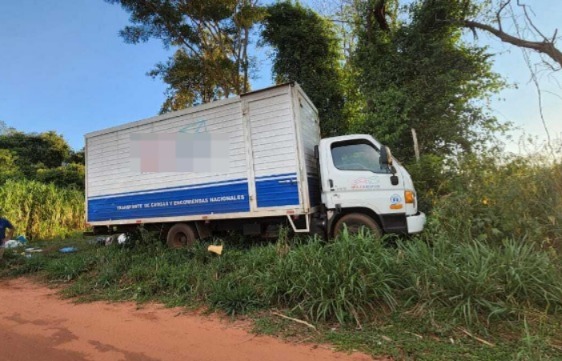 Asaltaron a tiros camión repartidor