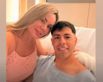 ¡Dahiana Bresanovich sorprendió al rollo con una foto de Blas Riveros en el hospital!