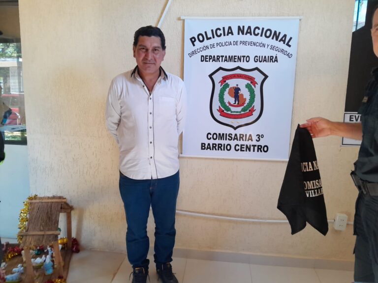 Detenido peligroso delincuente miembro de banda criminal en Villarrica