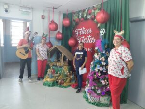 Ojejapo serenata navideña para niños de aula hospitalaria del IPS 