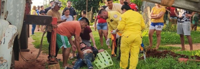 Hombre quedó herido tras ser golpeado por columna de hormigón