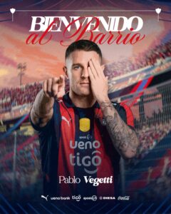 Vegetti, fichaje estrella del Ciclón y del fútbol paraguayo