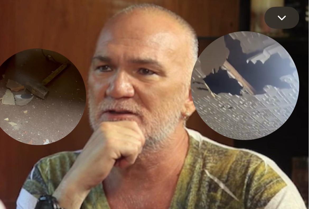 Calderini denunció que un mazo casi se cayó sobre su cabeza