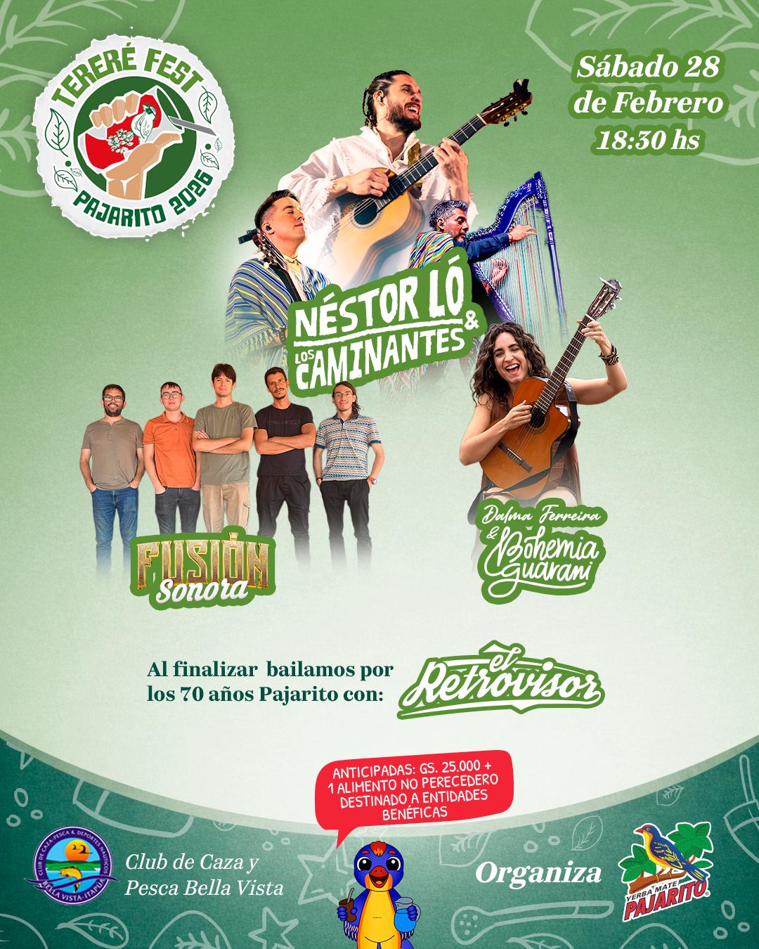 ¡A bailar con Tereré Fest Pajarito y El Retrovisor!