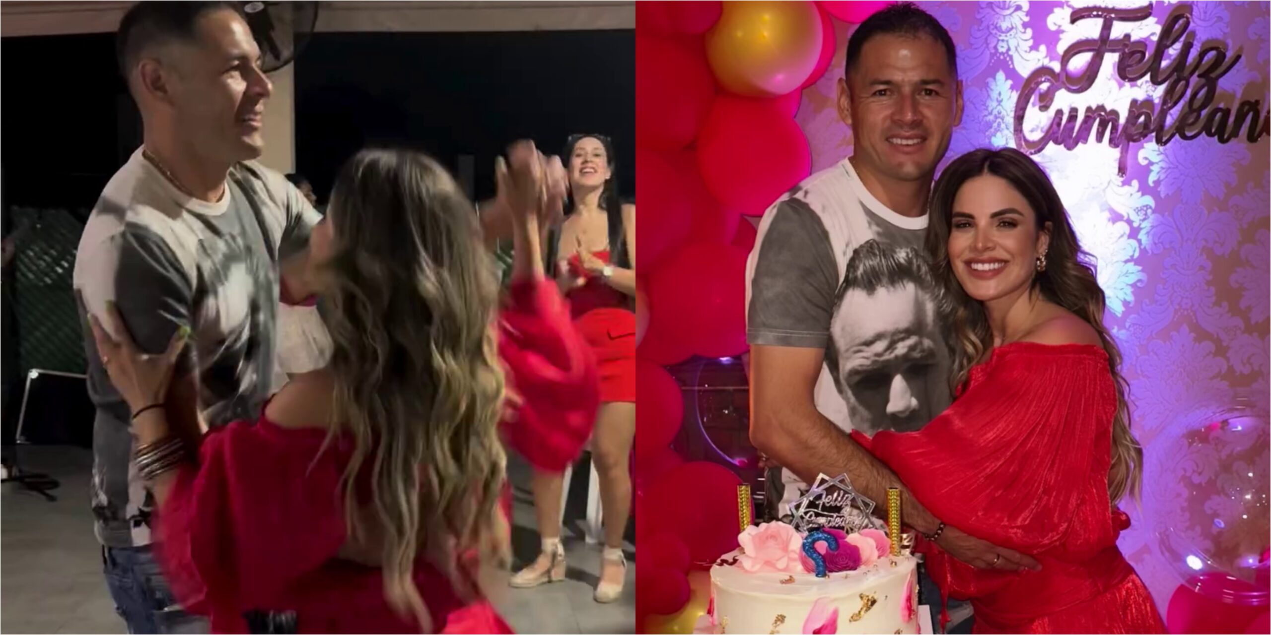 (GALERÍA) ¡Pelotero sacó los pasos prohibidos en el cumple de su cuerona doña!
