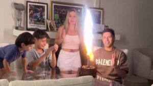 (VIDEO) ¡Mirá cómo fue el festejo de Blas Riveros por su cumple!