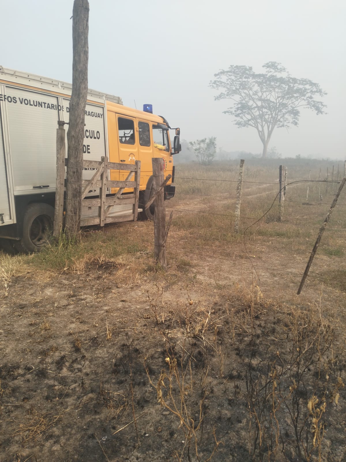 Incendio de pastizal en Villa Hayes: densa humareda cubrió Asunción y alrededores