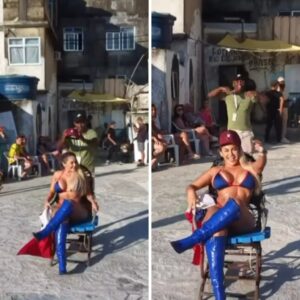 (VIDEO) Maína de Cerro llegó a Rocinha, la famosa favela de Río de Janeiro