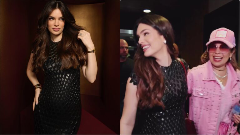 (VIDEO) ¡Nadia Ferreira pureó por su pancita y su reunión con Thalía!