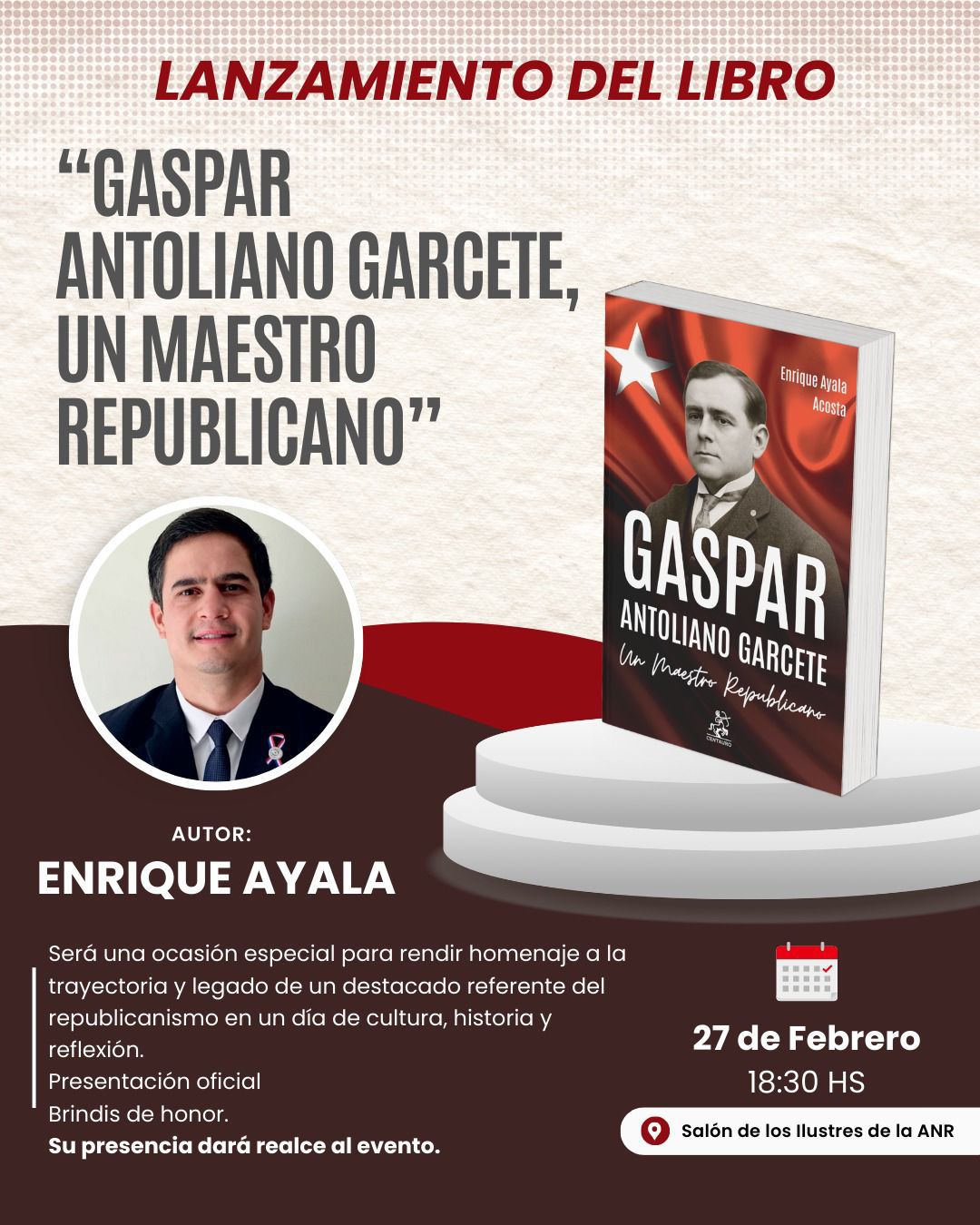 Joven colo’o presentará su libro en la ANR