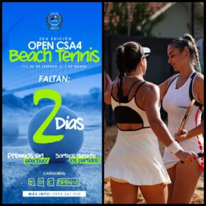 Open de Beach Tennis, sensación en el este del país