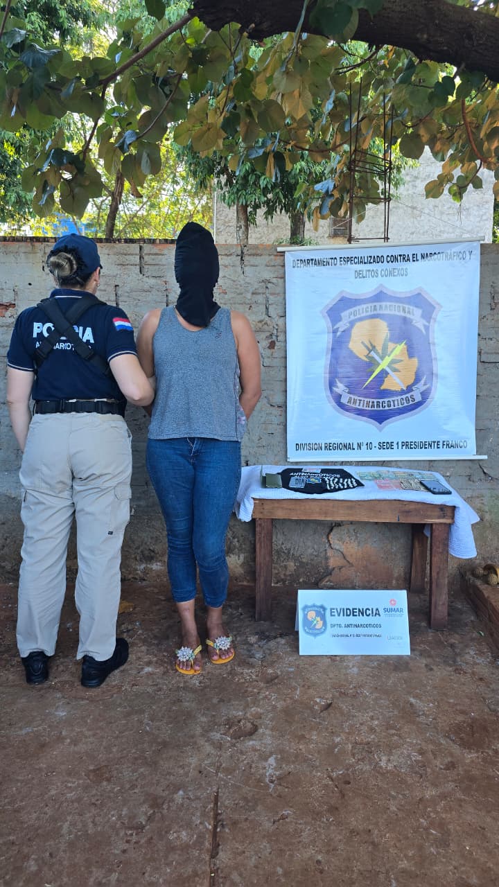 Apresan a presunta distribuidora del “purete” 