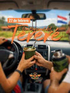 Atenti que por día del tereré Patrulla Caminera pide festejar con prudencia