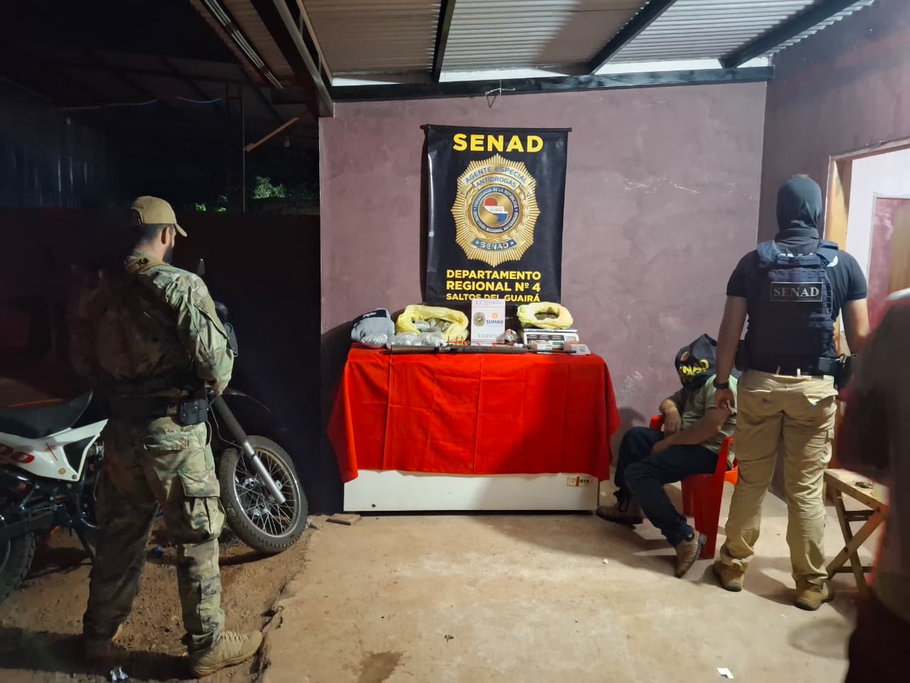 Desarticulan foco de microtráfico armado en Canindeyú