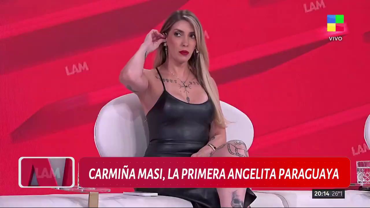 (VIDEO) ¡Carmiña Masi fue la primera “angelita” paraguaya de famoso programa kurepa!