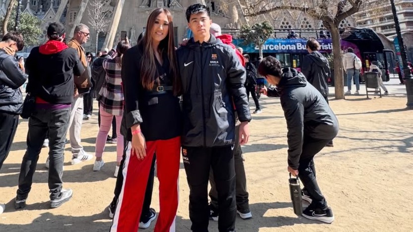 (VIDEO) ¡Fue a mironear el partido de su retoño y algo salió mal con Yolanda Park!