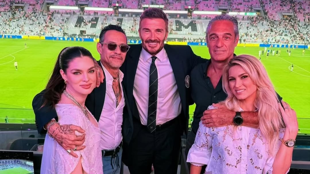 (GALERÍA) ¡Mañami cómo Nadia Ferreira y Marc Anthony estuvieron en la inauguración de un estadio!