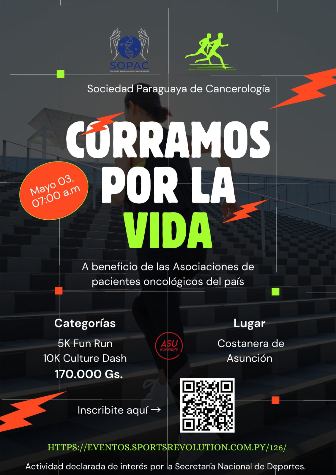 Lanzan corrida solidaria en la Costanera y fue declarada de interés nacional