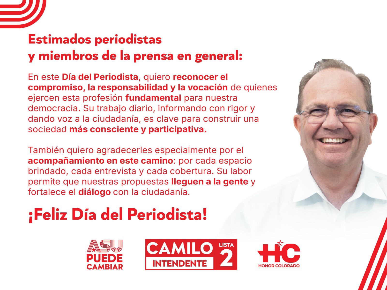 Destacan labor de periodistas y los felicitaron en su día