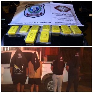 Golpazo: ¡Caen 4 narcos e incautan 10 kilos de cocaína!