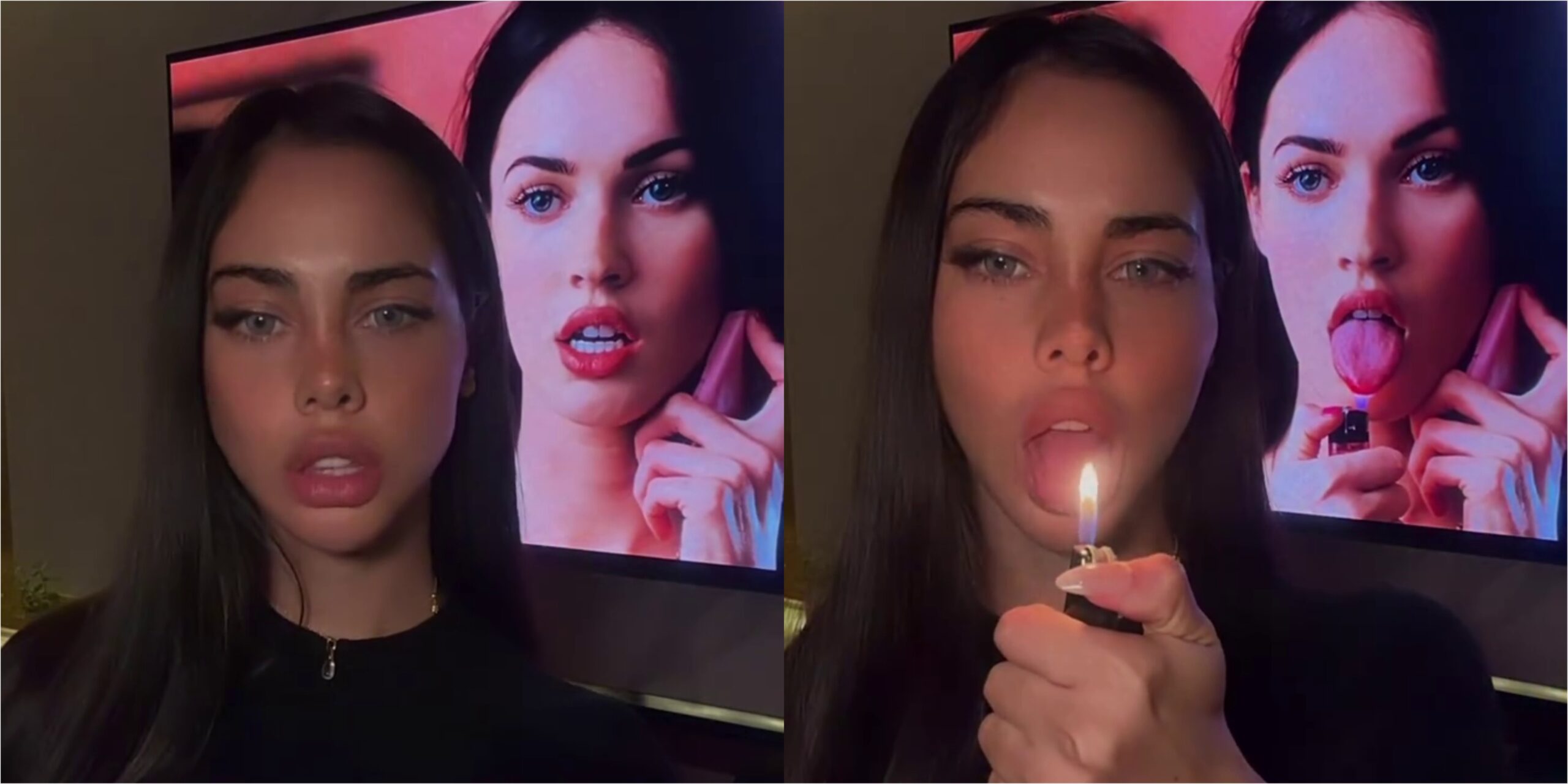 (VIDEO) ¡Guada González apareció imitando a la actriz Megan Fox!
