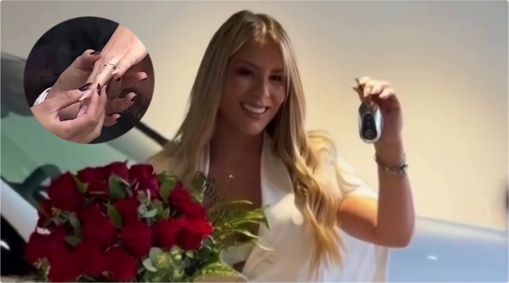 (VIDEO) ¿Sole Cardozo ligó camionetaza y anillo de compromiso de regalo?