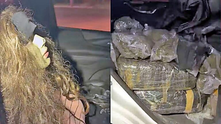 (Video) Narco llevó a su lado un maniquí para despistar control policial en ruta