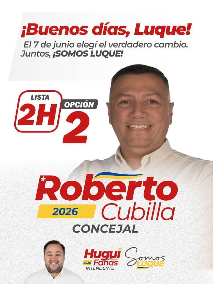 Precandidato a concejal de Luque opyta fuera de “carrera”