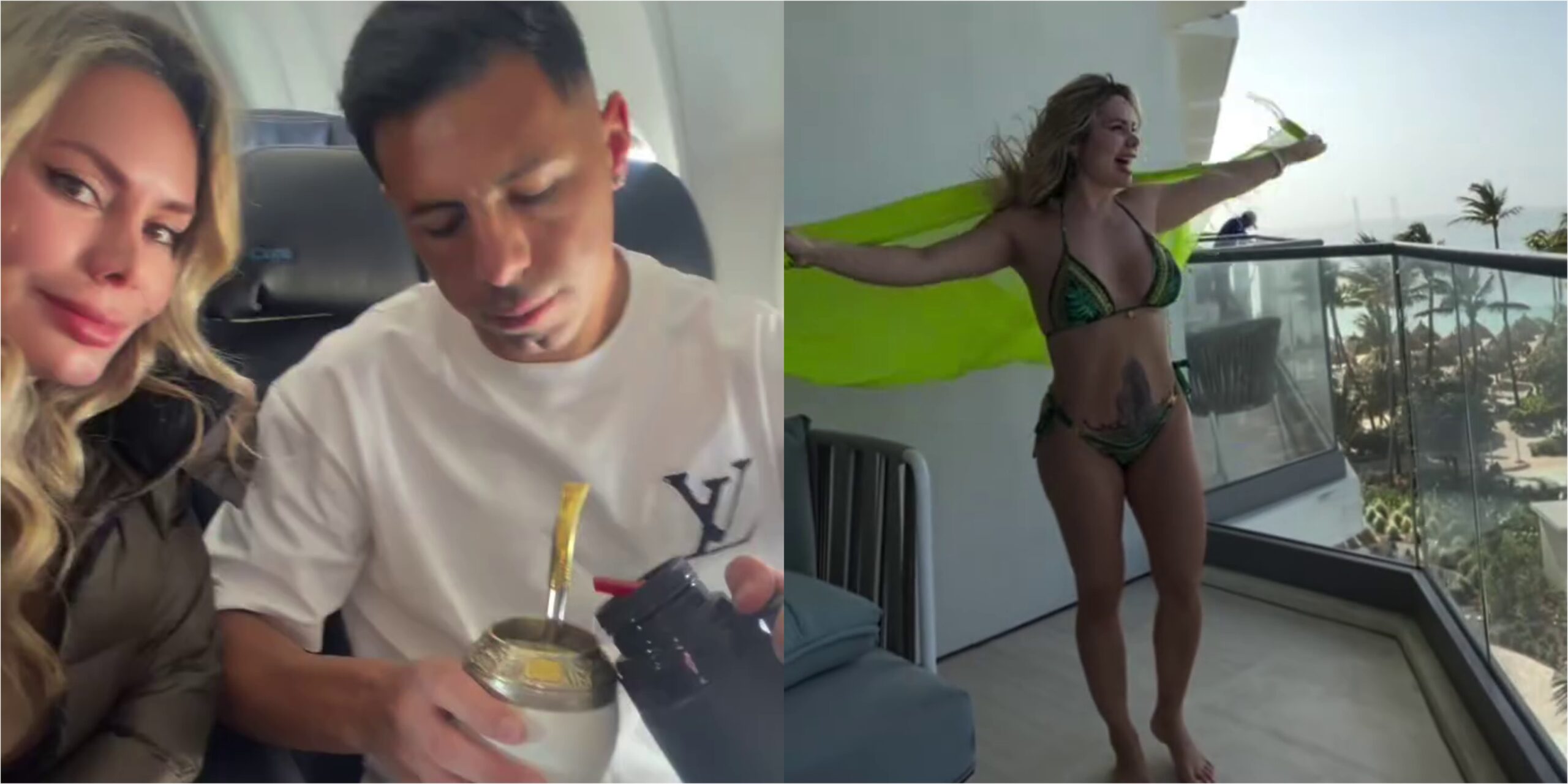 (VIDEO) ¡Blas Riveros y Dahiana Bresanovich se fueron a pasar la tristeza a Aruba!