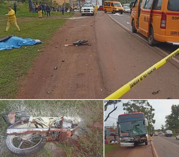 ¡Tragedia en la ruta! Dos motoqueiros chocaron con