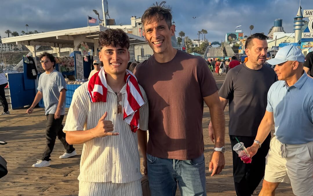 Roque Santa Cruz llegó a Los Angeles para alentar 
