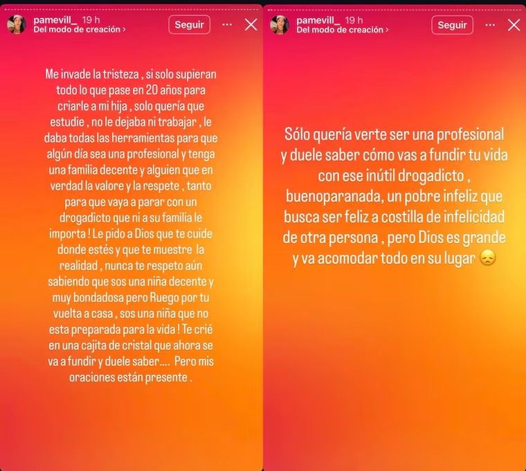 ¡Pamela Vill trató a su yerno de “vividor” y “dr0g@dict0”!