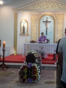 Con  dolor dieron el último adiós a la  cuarta víctima de la tragedia en Brasil