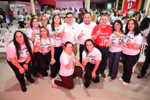 Hugui Farías y “Chito” Ortíz recibieron apoyo de unas 500 “Kuña Katupyry” en Luque