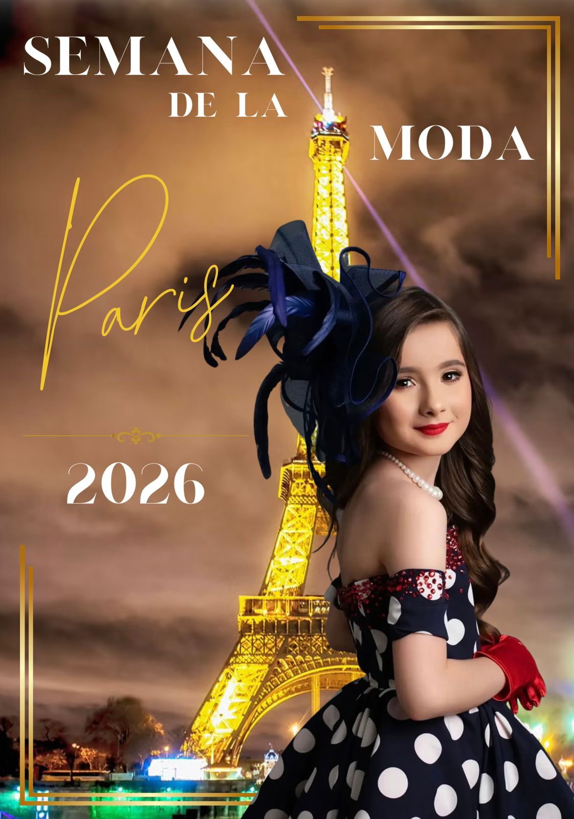 Mini top invitada a importante desfile en París