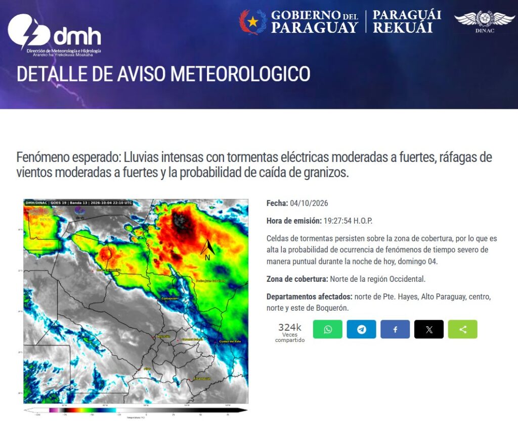 ¿Qué dice el último aviso meteorológico? ¿Qué dice el último aviso meteorológico?