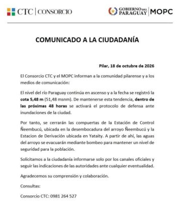 Ojeactivatama protocolo de defensa en Pilar