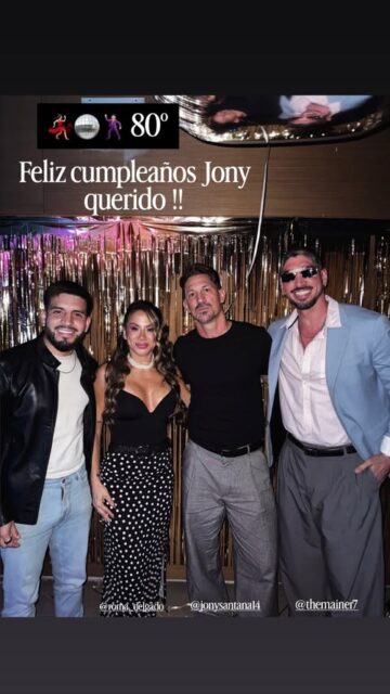 (GALERÍA) ¡Mañami! Jonathan Santana festejó su cumple con onda retro
